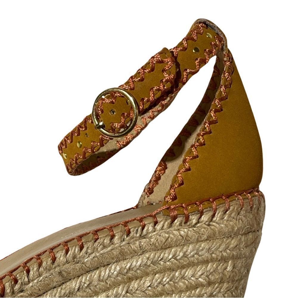 Adrienne Vittadini Women’s Charming Canvas Open Toe Espadrille Wedge Sandal 7.5 - Picture 5 of 13